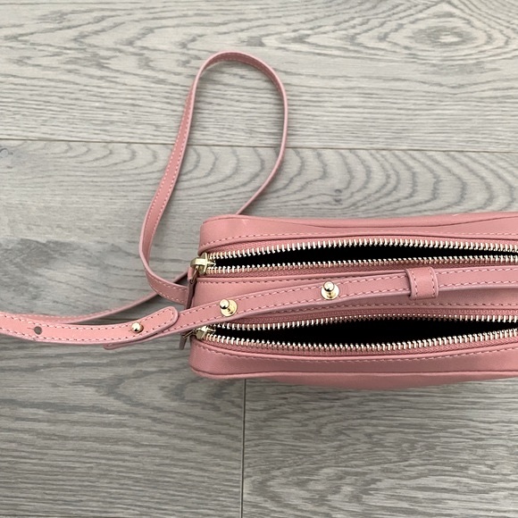 Mansur Gavriel Double Zip Crossbody Bag Pink - Picture 6 of 13